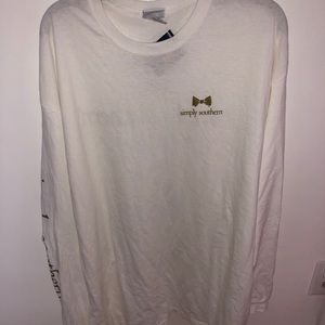 White long sleeve Simply Southern T-shirt
